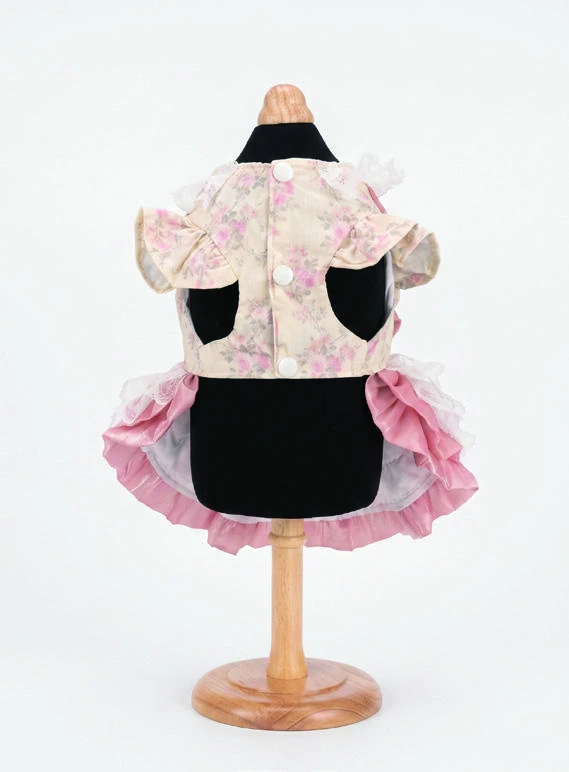 Rose Bow Layered Dress, underside and openings