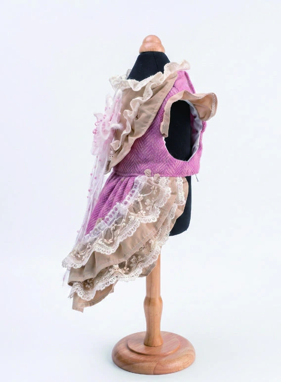 Mauve Classical Dress, side view