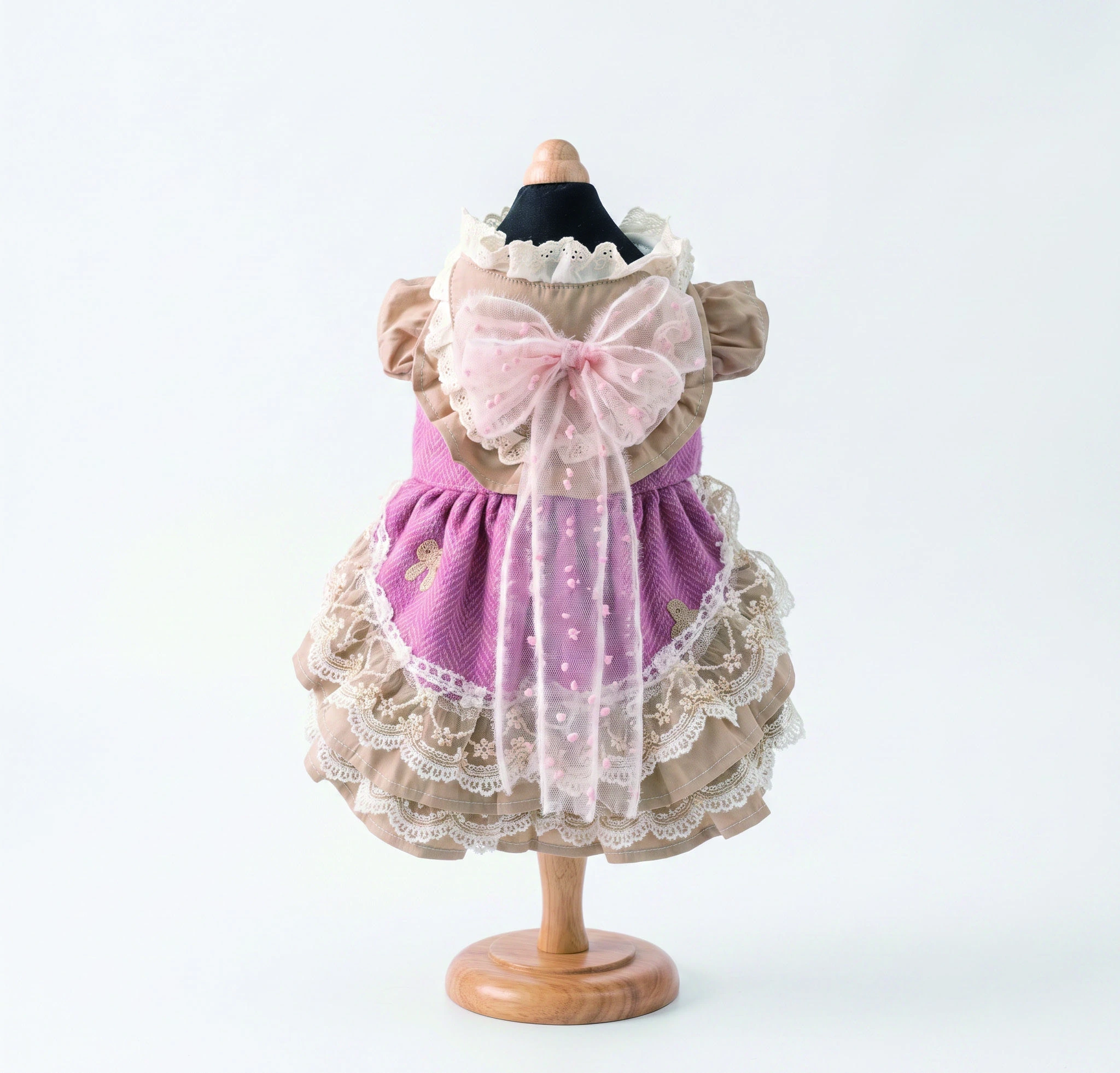 Mauve Classical Dress, overall design view