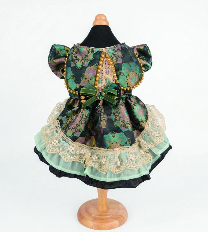 Catalog photograph of forest ribbon dress