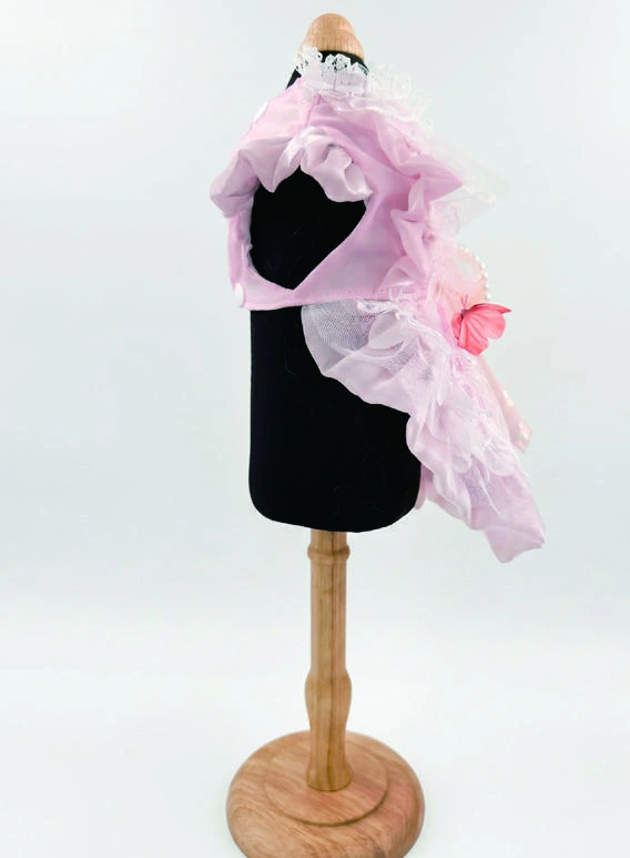 Pink Butterfly Bow Dress, side view