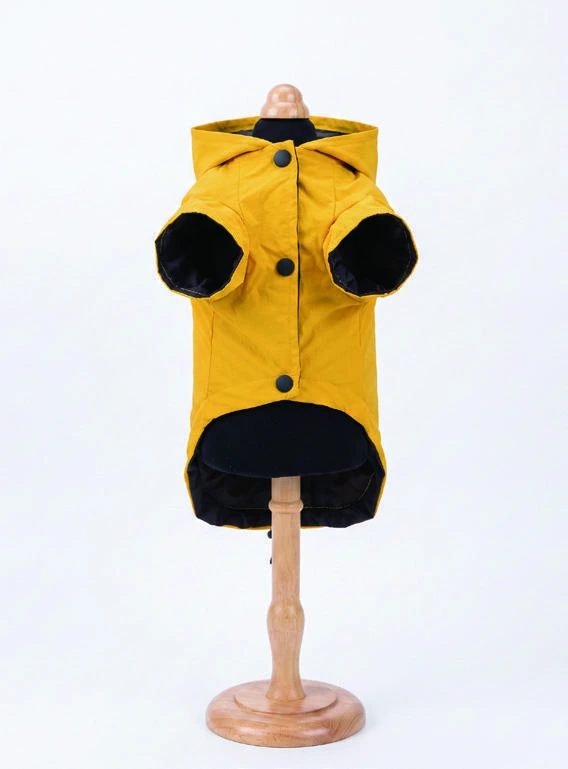 Yellow Zip Layer, underside and openings