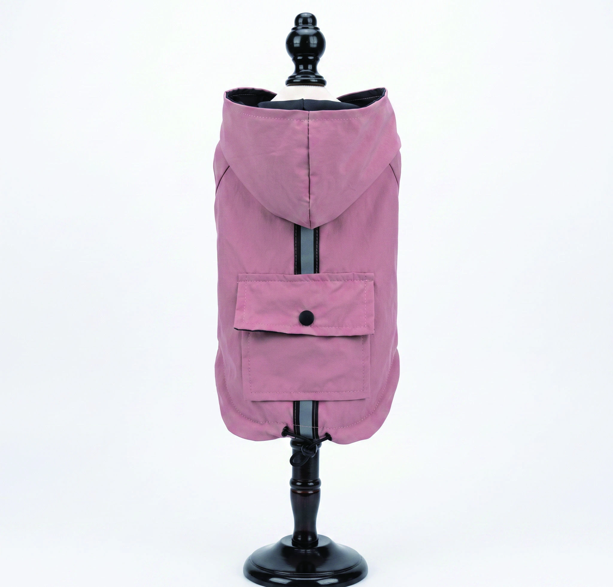 Mauve Hooded Layer, overall design view