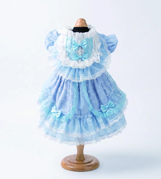 Sky Blue Tiered Dress
